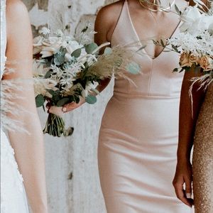 BHLDN blush bridesmaid dress “Jones v- neck”